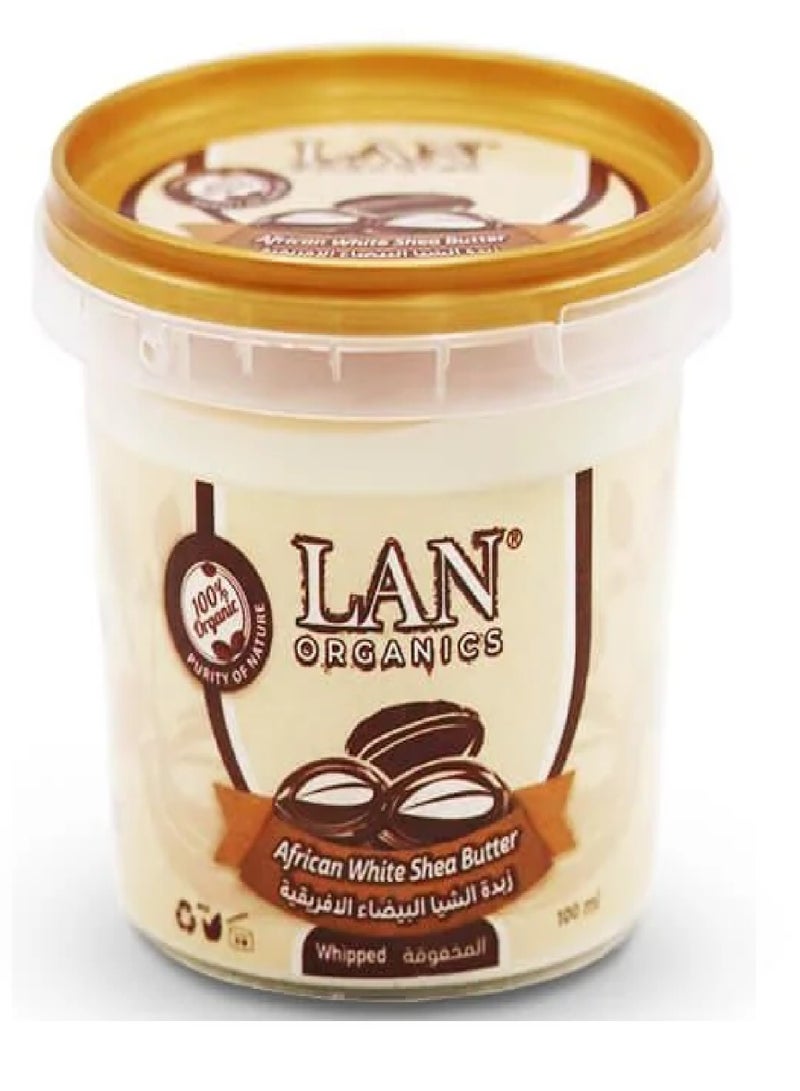لان اورجنيك قطعتين من زبدة الشيا البيضاء الأفريقية 100x2 مل - Image 3