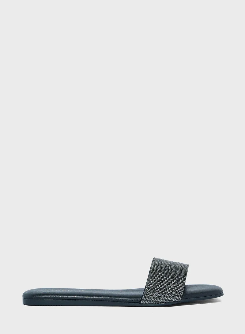 Vincci Double Strap Flat Sandals