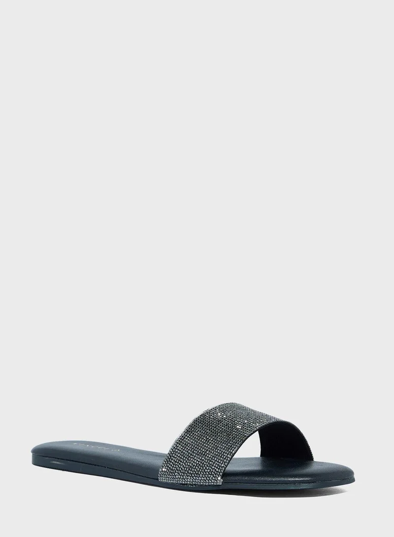 Vincci Double Strap Flat Sandals