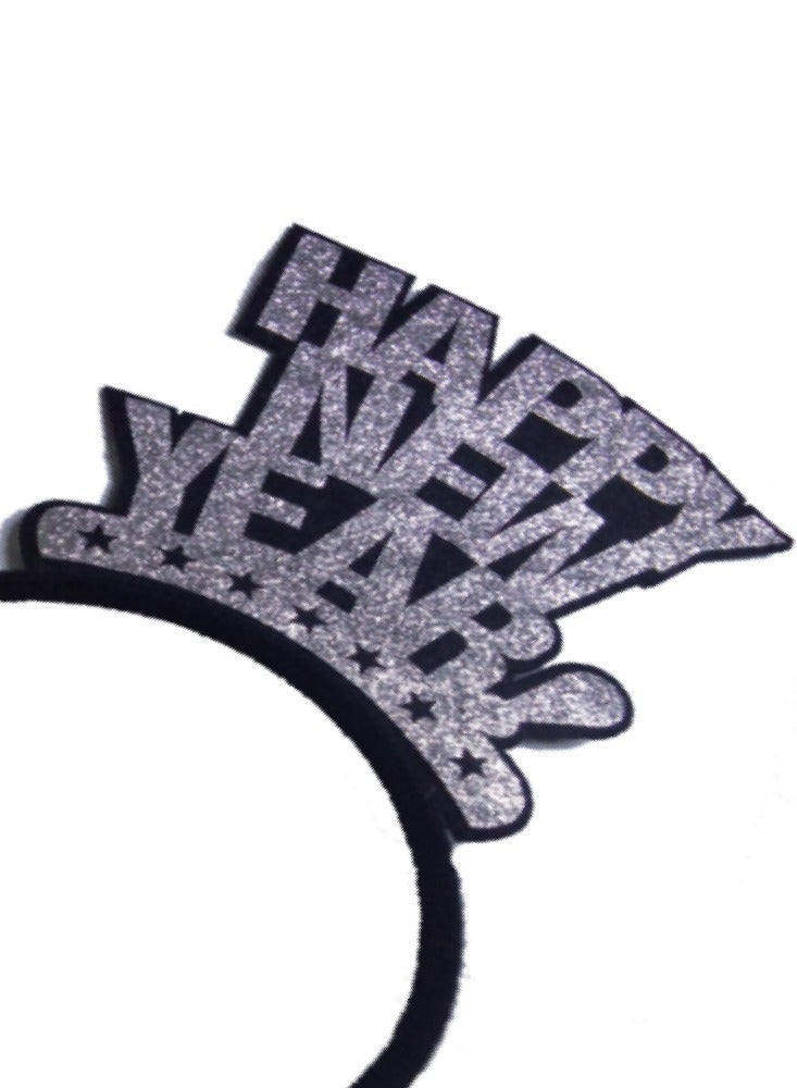 ذا بارتي بوبير السنة الجديدة بريق الفضة عقال عيد الميلاد أغطية الرأس السنة الجديدة حفلة صور الدعائم - Image 3