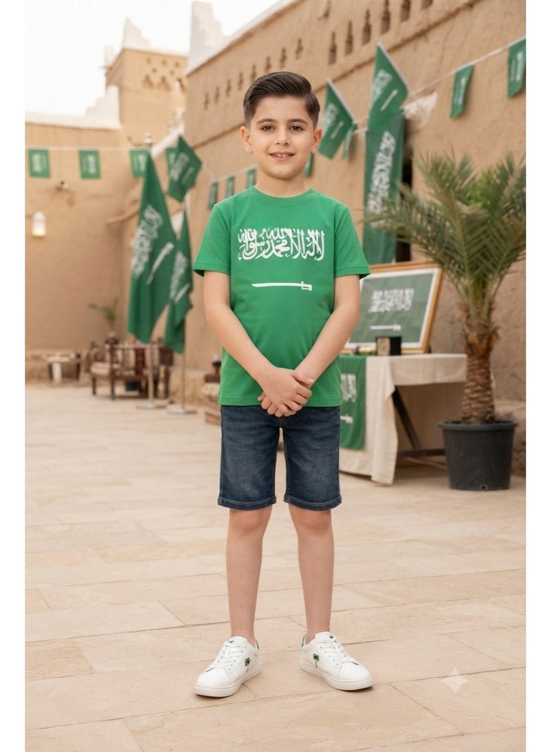Daniel تي شيرت علم المملكة العربية السعودية ليوم الوطني - Image 4