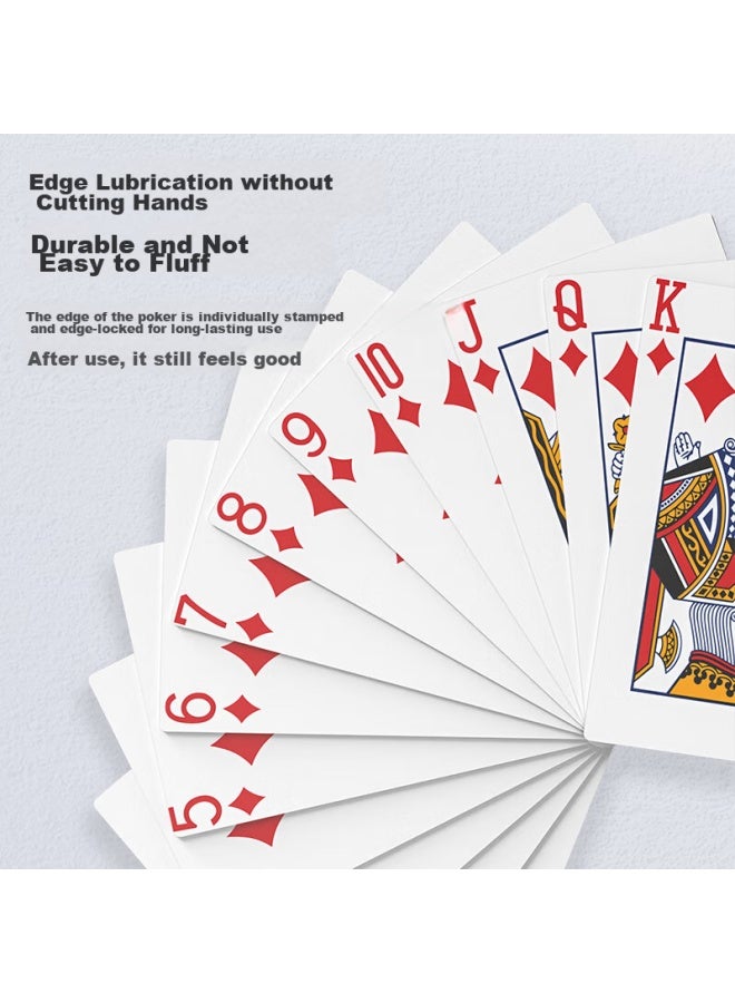 JD.com Jingzao A-Grade Blue Core Guandan, Competition-Specific Playing Cards, Durable And Fold-Resistant, Anti-Cheating, Large Print Cards, 2 Decks - Image 5