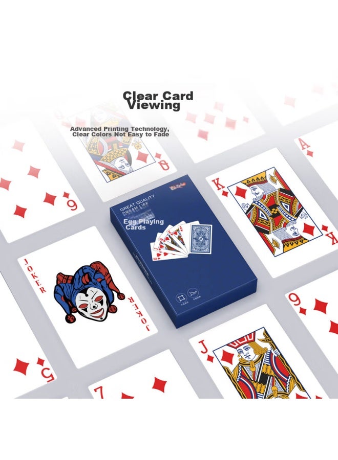 JD.com Jingzao A-Grade Blue Core Guandan, Competition-Specific Playing Cards, Durable And Fold-Resistant, Anti-Cheating, Large Print Cards, 2 Decks - Image 4