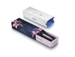 Sheaffer Sheaffer Sentinel EIP E321 Pink Matte Finish Ballpoint Pen with Chrome-Plated Trims and Bow-Shaped Clip Emblem