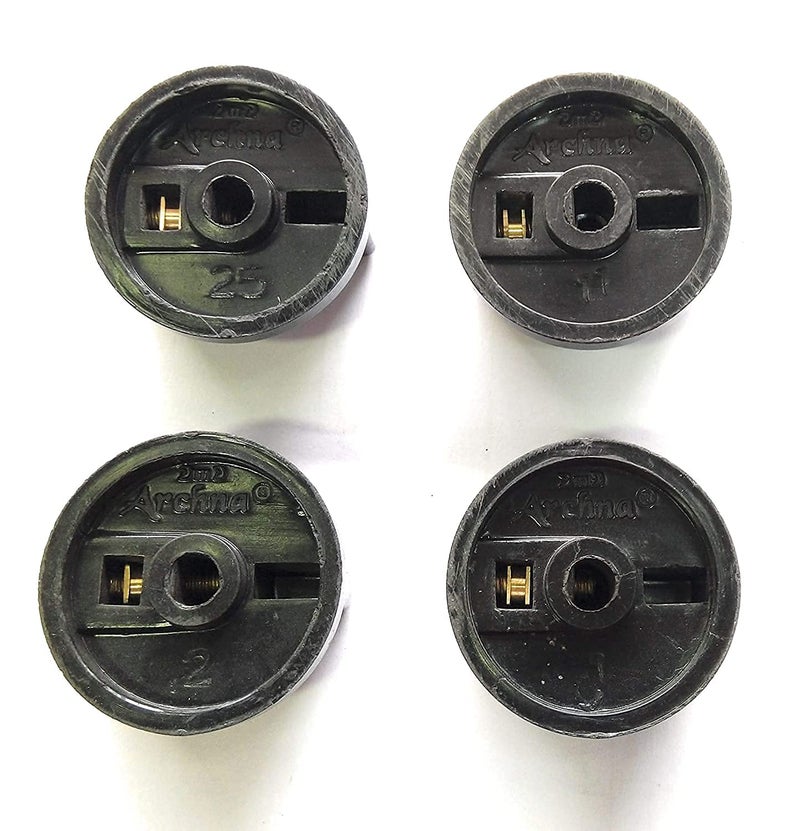 Hesch 9 Hesch 9 High Durable Plastic gas stove knobs replacements gas stove knobs set fits All top branded gas stoves Screw Model Pack of 4  - Image 5
