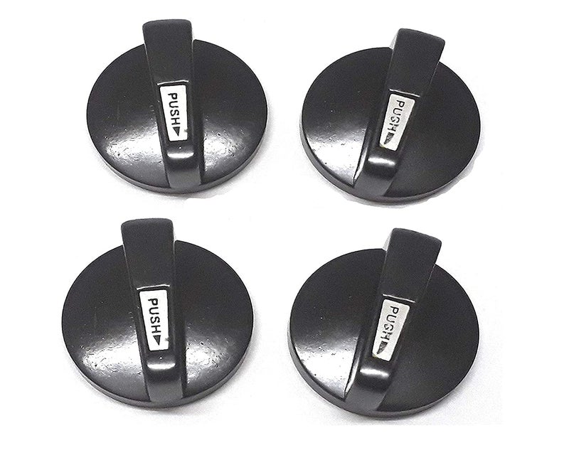 Hesch 9 Hesch 9 High Durable Plastic gas stove knobs replacements gas stove knobs set fits All top branded gas stoves Screw Model Pack of 4  - Image 1