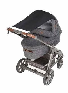 Excefore Universal Pram Sunshade for Pushchair Buggy and Carrycot Sun Sail Stroller with UV Protection 50+ Sun Shade Blackout Blind for Parasol Pushchair Sun Protection Universal Fit Pram  - Image 1