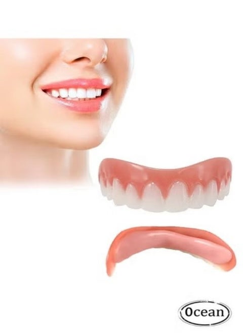 False Tooth Stickers Simulation Teeth, Whitening Dentures Paste Braces Upper Tooth Cover Tool, Comfort Teeth Veneers, Give You Perfect Smile Veneers Teeth Whitening