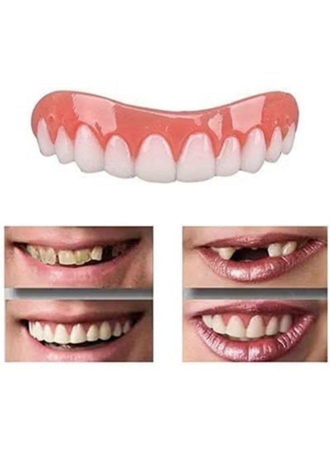 Ocean - False Tooth Stickers Simulation Teeth, Whitening Dentures Paste Braces Upper Tooth Cover Tool, Comfort Teeth Veneers, Give You Perfect Smile Veneers Teeth Whitening - Image 1