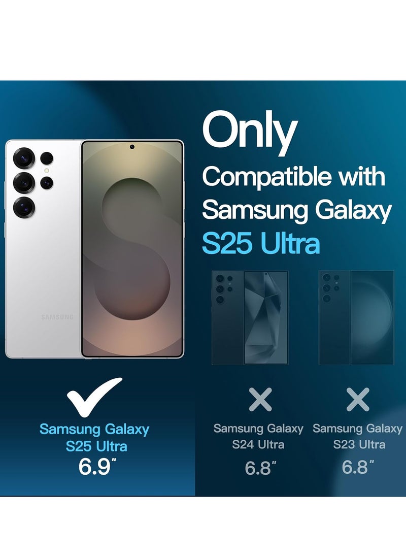 BORTONY Samsung Galaxy S25 Ultra Case Cover with 2-Pack Screen Protector Clear Ceramic Ultra Resistant and 2-Pack Camera Lens Protector Non-Yellowing Shockproof Bumper Phone Cover - Image 2