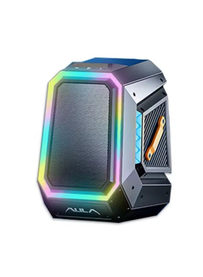 AULA AULA BS308 Bluetooth Speaker High Power 30W HiFi Rechargeble with RGB Light Charging Feature for Outdoor Activities Portable Use 