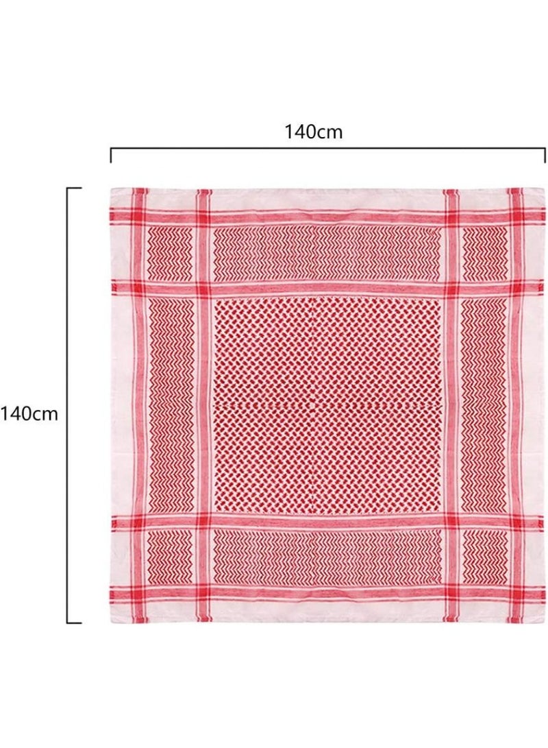 كويزيرا وشاح عربي كبير للرجال من شيلاغ غطاء رأس إسلامي شال كوفية وشاح عربي - Image 5