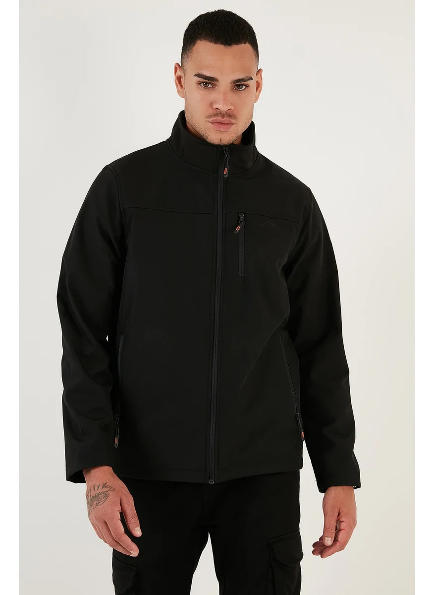 Buratti Water Repellent Slim Fit Stand Collar Softshell Thin Coat Men'S COAT 649003