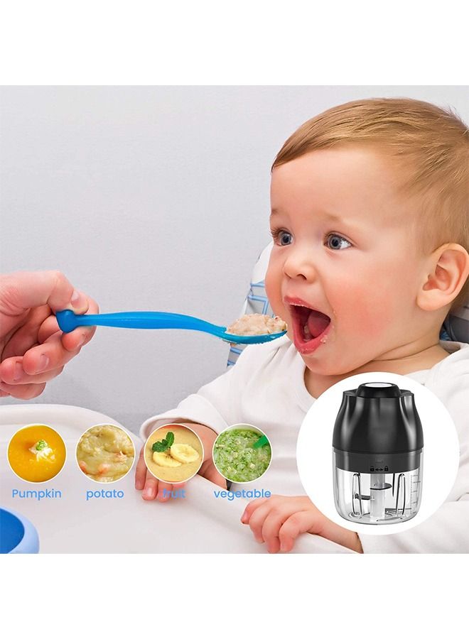 محضر طعام صغير لاسلكي محمول للمطبخ باللون الأسود  - Image 4