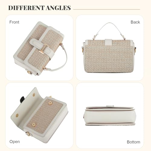 Oweisong Summer Purse for Women 2025 Woven Vacation Handbags Straw Crossbody Bag for Spring Beach - Image 4