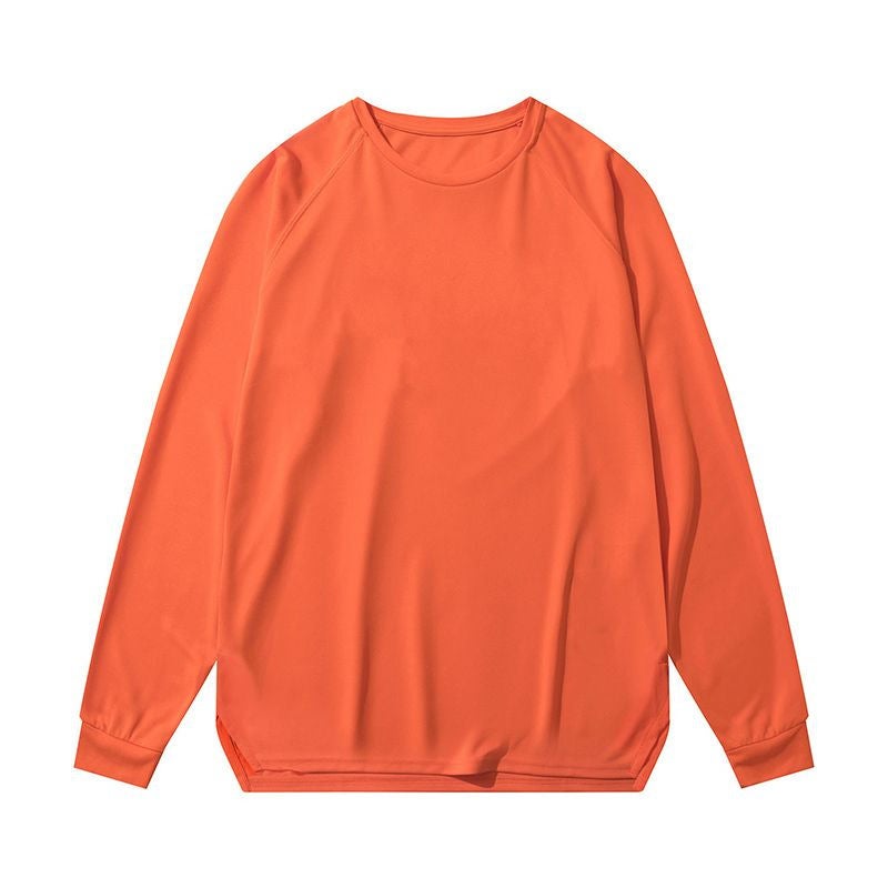 Generic 2023 Long Sleeve Basketball T-Shirt Men Breathable Mesh Top Dark blue - Image 4