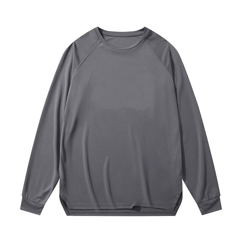 Generic 2023 Long Sleeve Basketball T-Shirt Men Breathable Mesh Top Dark blue - Image 2