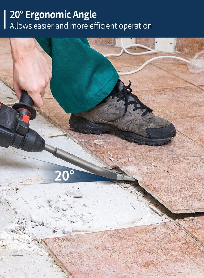 Firecore إزميل SDS Plus، رؤوس إزالة بلاط Firecore مقاس 3 بوصات × 6.5 بوصات لملحقات مثقاب المطرقة الدوارة SDS Plus، أداة إزميل مسطحة للتقشير بمجرفة فولاذية لإزالة ملاط البلاط الأسمنتي الرقيق والفينيل - Image 3