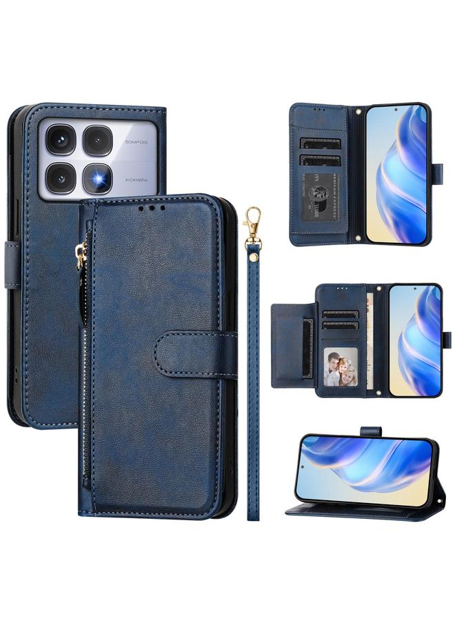 S-TOP Case For Redmi K70 Ultra 5G Multi-Card Slots Zipper Wallet Leather Phone Case - Image 1