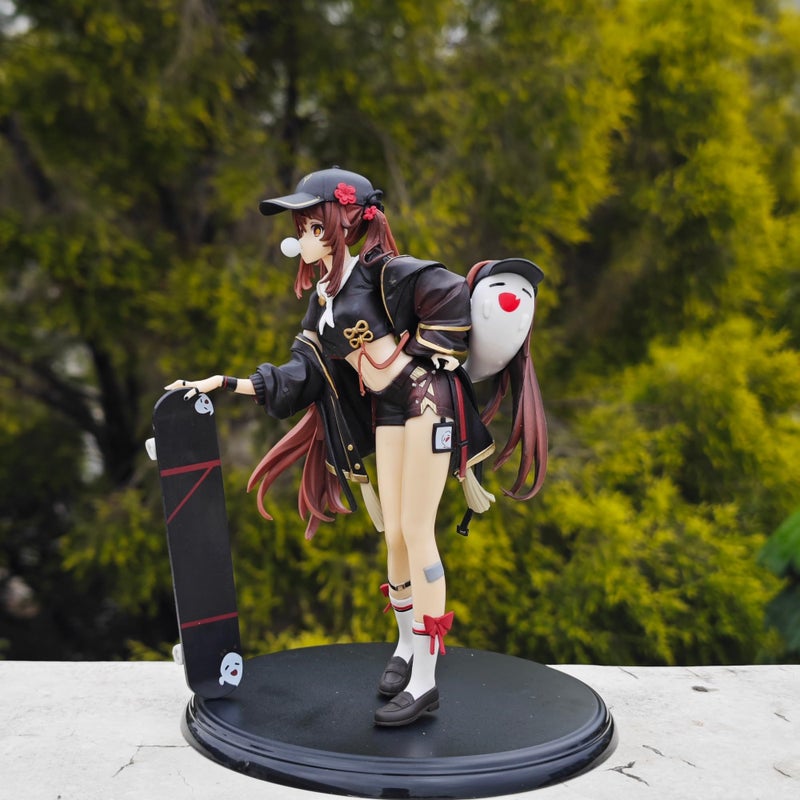 GOLEHS Genshin Impact Hu Tao Skateboard Figurine â€“ 9 Inches Tall, 7 Inches Wide â€“ Collectible Action Figure - Image 4