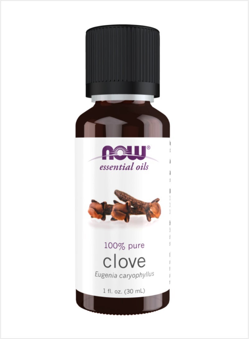 NOW Clove Essential Oil - 100% Pure & Warm Spicy Scent, 30ml