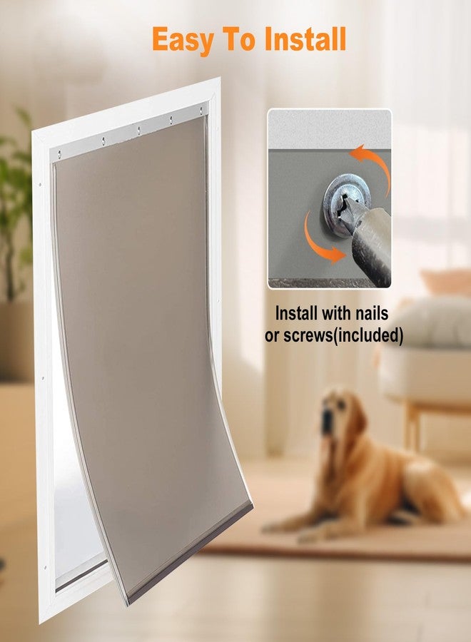 غطاء بديل لباب الكلاب PAC11-11039 - غطاء بديل لباب الكلاب مع براغي، يناسب PetSafe، مقاس كبير 10 1/8 بوصة × 16 7/8 بوصة - Image 5