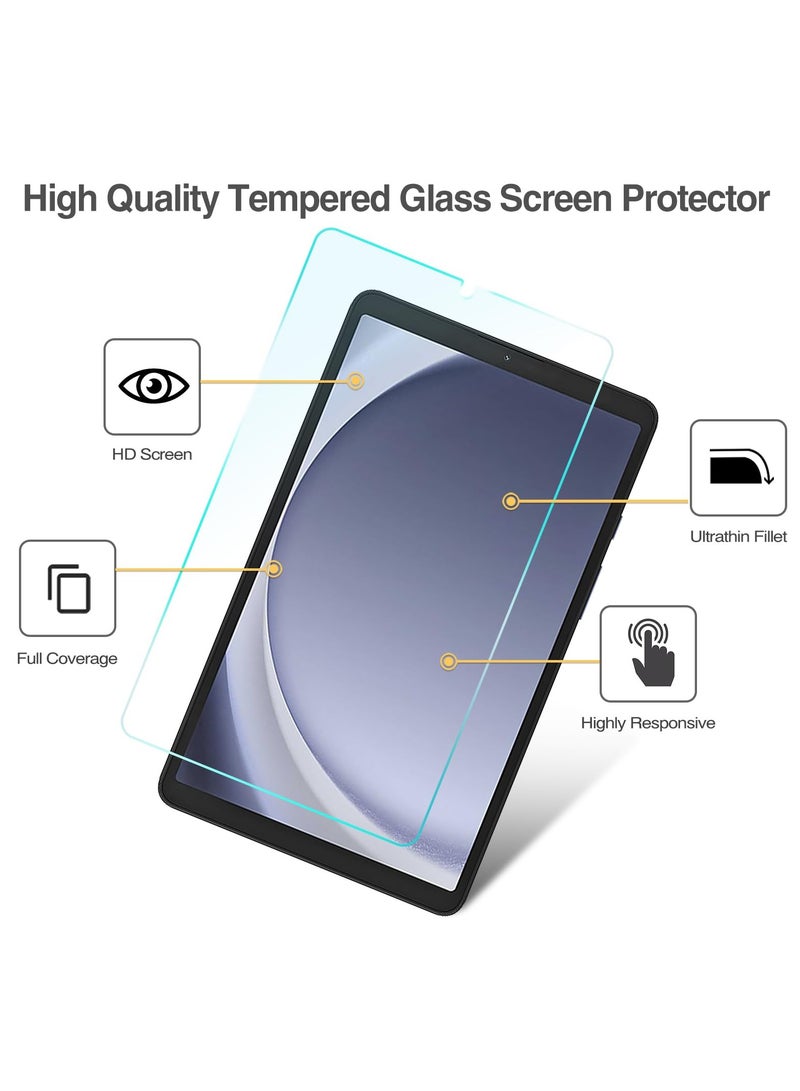 2 Pack Screen Protector for Galaxy Tab A9 8.7 Inch 2023 9H Hardness Tempered Glass HD Clear Screen Film Guard for 8.7" Galaxy Tab A9 Tablet SM-X110/X115/X117 - Image 3