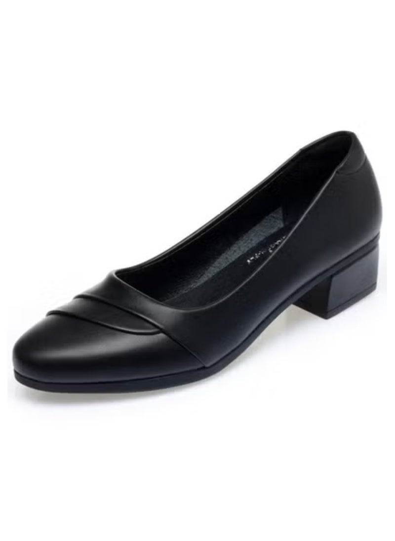 Shougu New Soft Leather Soft Bottom Comfortable Low Heel 