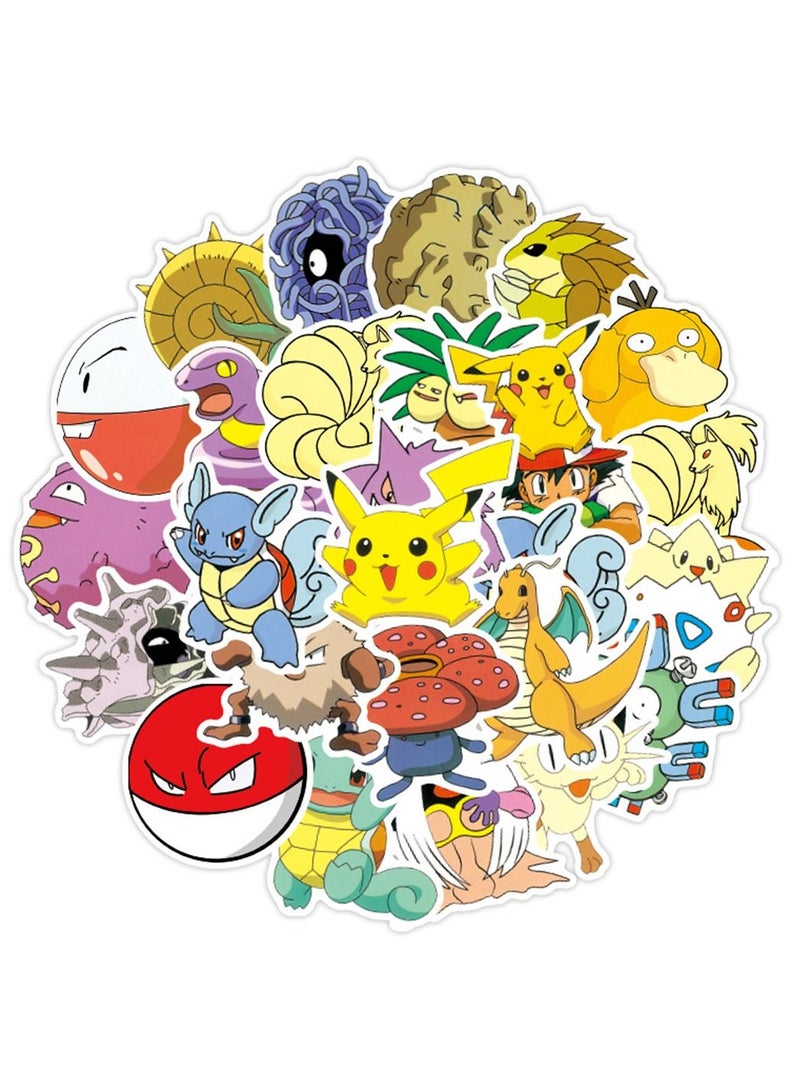 general 50-Piece Pikachu pokemon Cute Vinyl Waterproof Sticker
