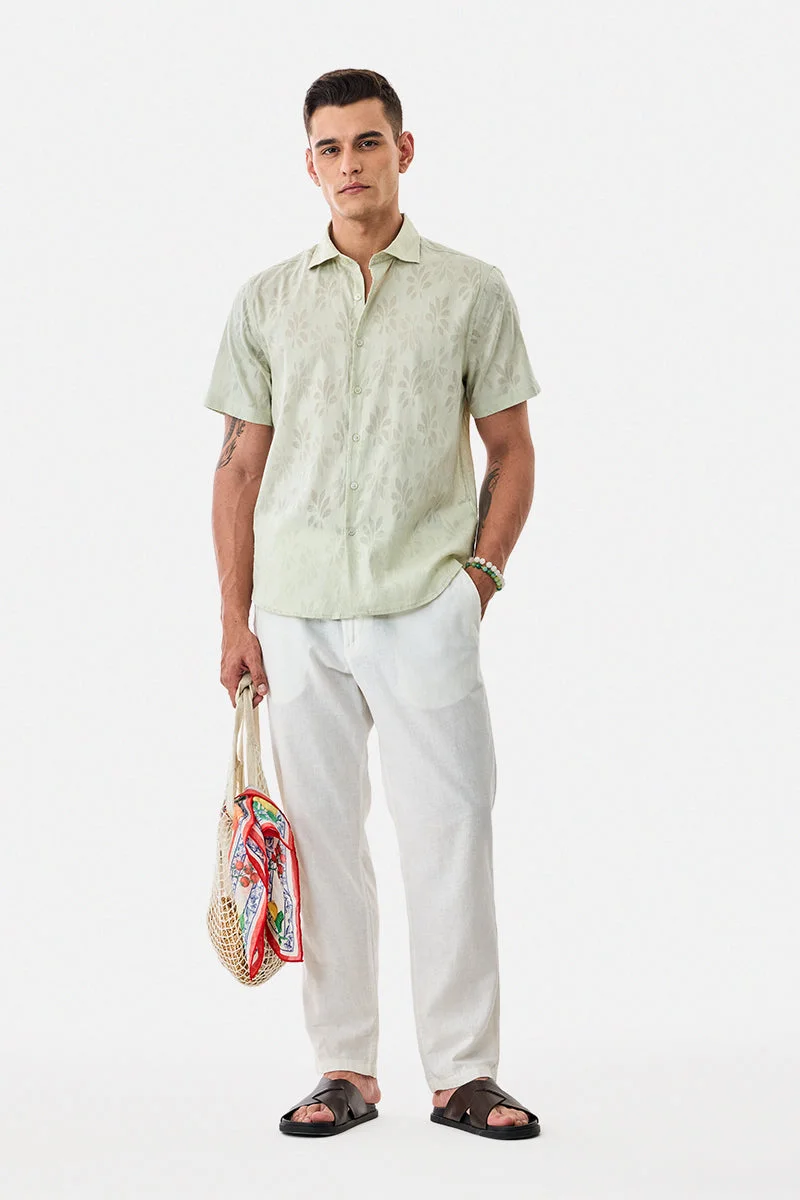 SNITCH Jacquard Regular Fit Shirt