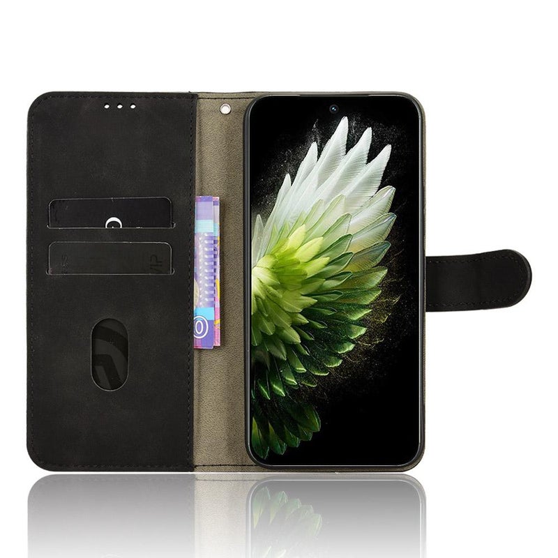 إيروريكس جراب هاتف جلدي قابل للطي مغناطيسي لهاتف Tecno Spark 40 Pro 4G (أسود) - Image 4