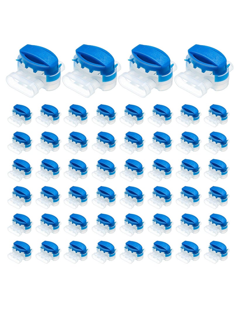 SYOSI - 3 Way Wire Connector Locking Wire Connector Electrical, Moisture Resistant Flame Retardant Nylon Insulated Connector, For 22 14 AWG, Cable Robot Mower Irrigation Applications (60 Count) - Image 1