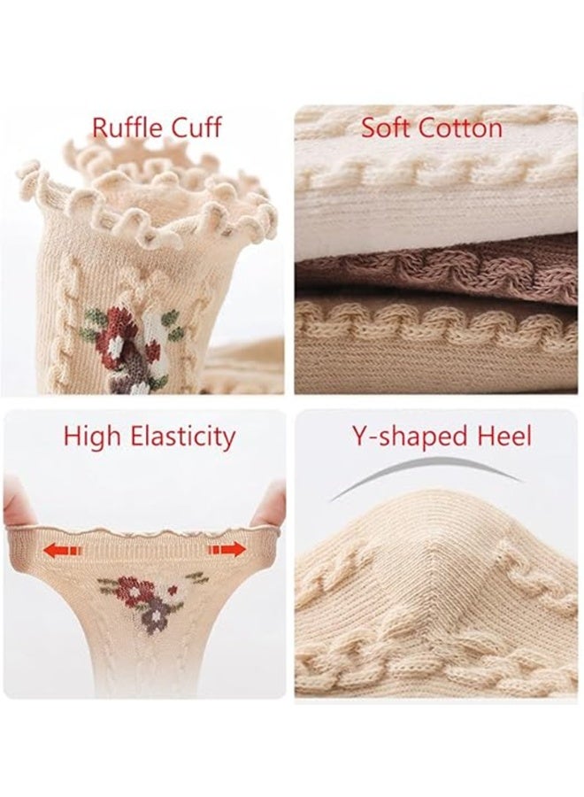Baby Girls' Socks with Stretchy Cuffs(Pack of 5) 1-3Years - Image 2
