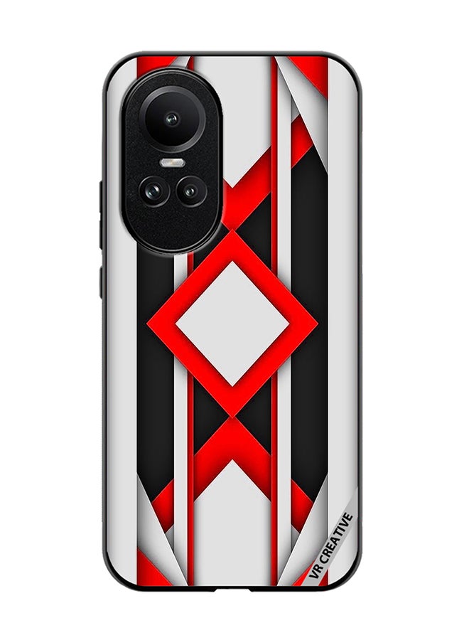 VR CREATIVE Protective Case Cover For Oppo Reno 10 Abstract Design Multicolour - Image 1