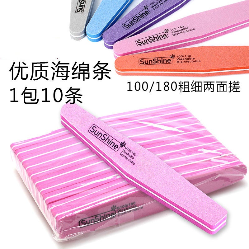 Nail File Polishing Strips Sanding Strips Nail File High-Elastic Sponge File Nail Tools - Image 5