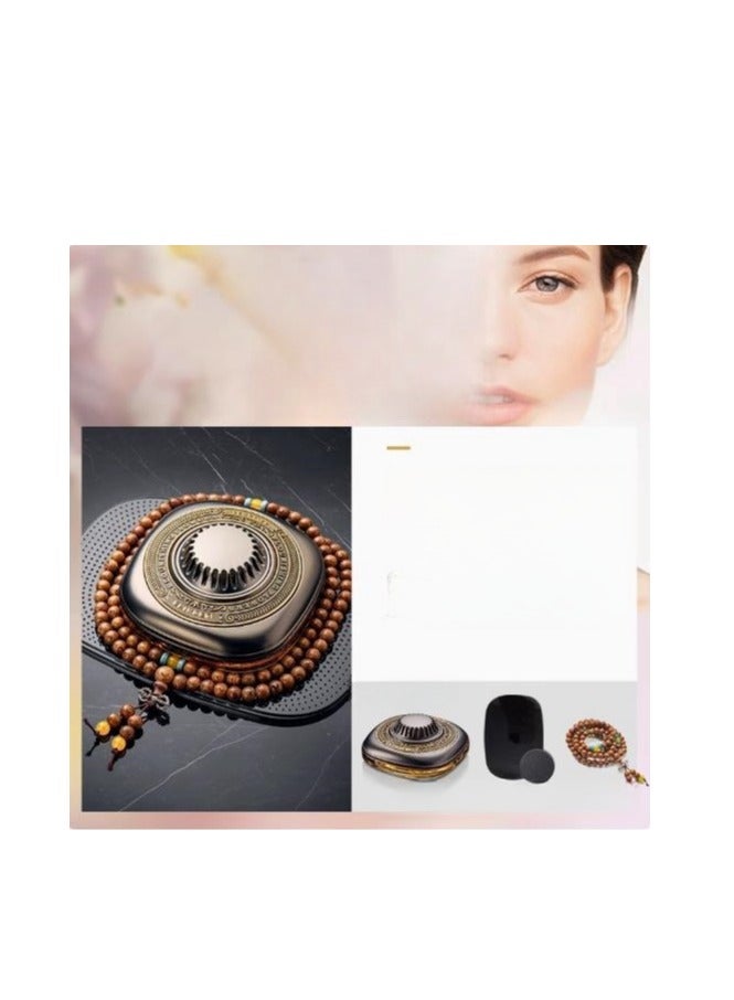 Car Aromatherapy Three Piece Set (Fragrance+Anti Slip Pad+Wooden Bracelet)  - Image 1