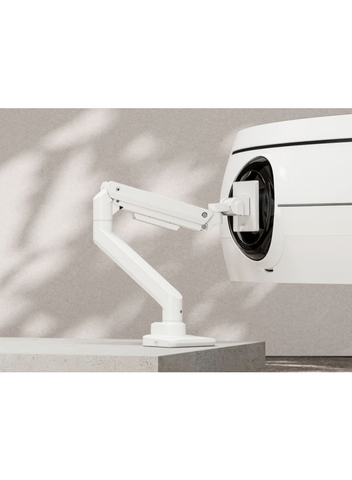 هامود حامل شاشة هامود الرائع، يُثبّت على عمود، مزود بنابض غازي شديد التحمل ومنافذ USB-A/USB-C يدعم شاشات يصل حجمها إلى 49 بوصة أو أوزانًا تصل إلى 20 كجم - Image 2