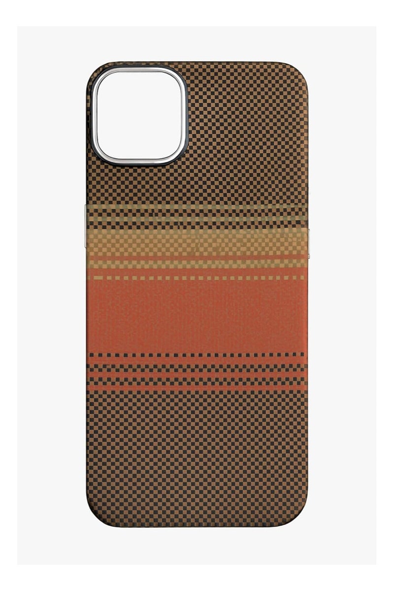 erorex Phone Case Compatible with iPhone 15 Plus Slim Lightweight Protective Cover with Red and Brown Checkered Pattern Anti Slip Grip Shock Absorption Precise Cutouts and Stylish Durable Finish - Image 1