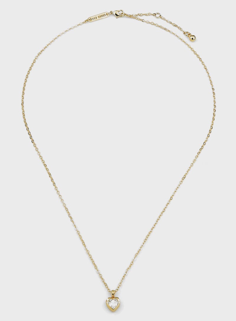 Ted Baker Hannela: Crystal Heart  Necklace  - Image 1