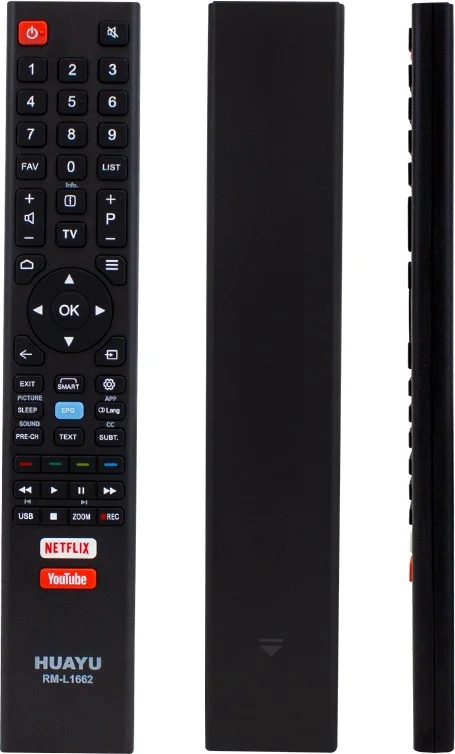 Huayu RM-L1662 Netflix-Youtube Button LCD-LED TV Universal Remote Control