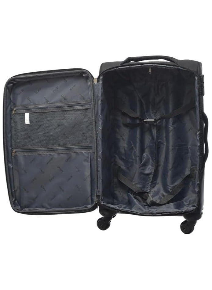 شنطة سفر بعجلات مقاس 32 بوصة – شنطة ترولي كبيرة الحجم -لون أسود - Image 3