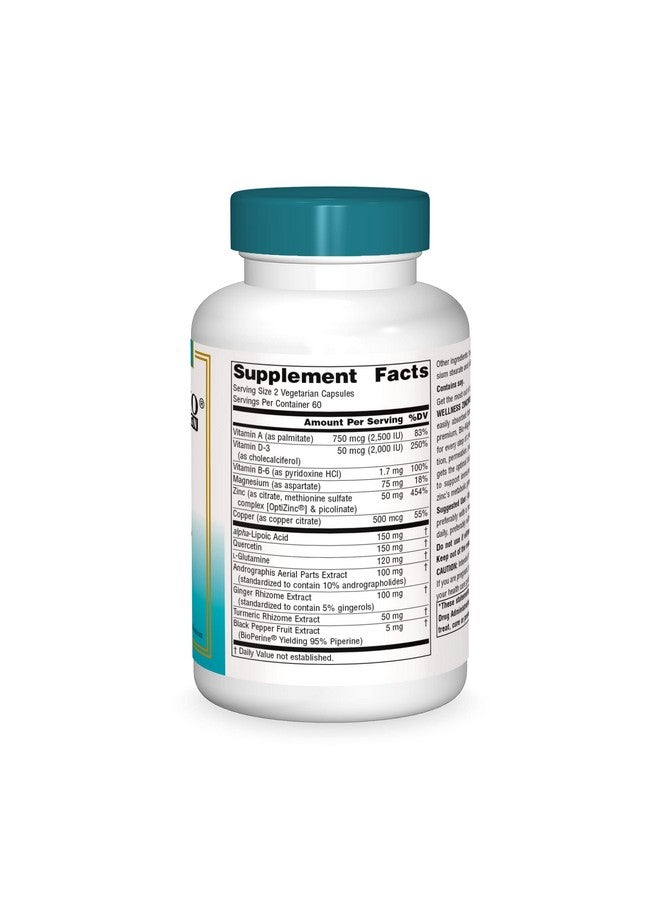 Source Naturals Wellness ZincMunity, Supports Zinc Absorbtion, Metabolism, and Utlization for Immune Health*, 50 mg Zinc - 120 Vegetarian Capsules - Image 3