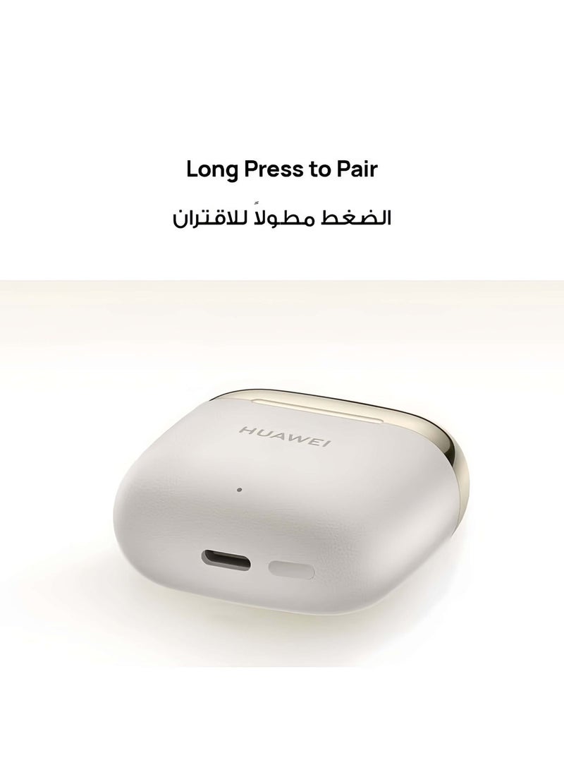 HUAWEI FreeBuds SE 3 Fashion Earbuds, Wireless Bluetooth 5.4 Earphone, 42-Hour Battery Life, Fine-grained Meets Futuristic, 3-Hour Listening on a 10-minute Charge, IP54, iOS & Android Ceramic White - Image 4
