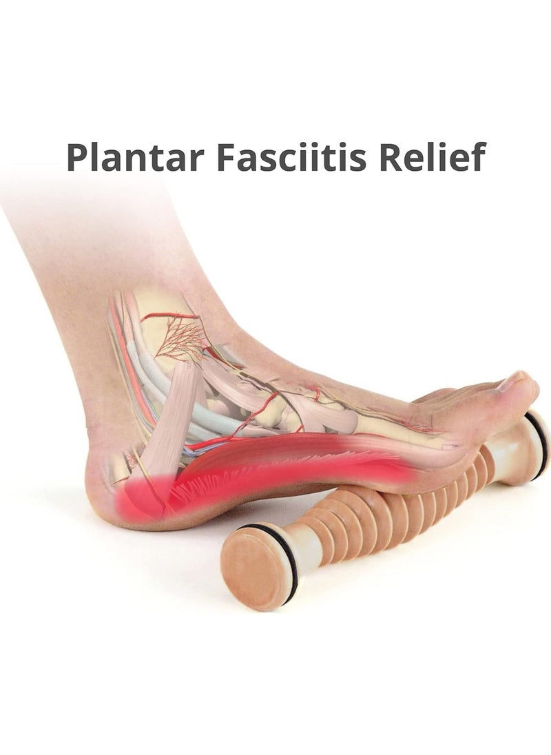 Ru syanl Body Back Wooden Massage Roller Foot Massager for Plantar Fasciitis Stress Relief Relaxation  - Image 2