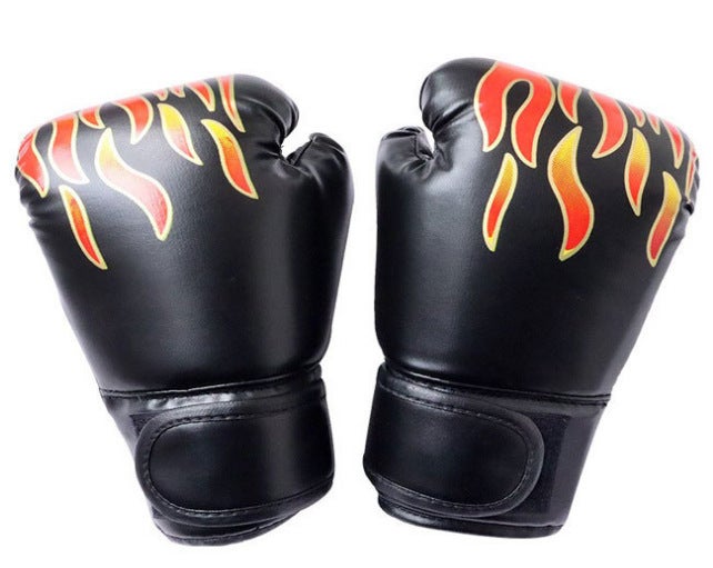 Generic Children Adult Boxing Gloves Sanda Boxing Gloves Training Special Muay Thai Boxing suit Sanda Sandbag Black 