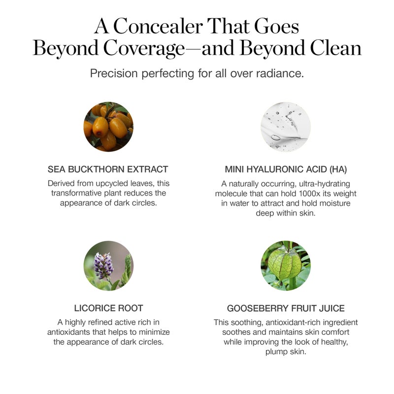 Ogee Complexion Perfecting Under Eye Concealer - Certified Organic Full Coverage Concealer - Buildable Coverage - OSIER 1.75W - Light Medium (Olive Undertones) - Image 5