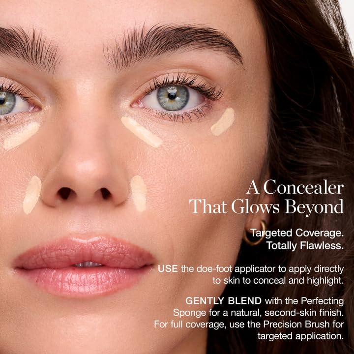 Ogee Complexion Perfecting Under Eye Concealer - Certified Organic Full Coverage Concealer - Buildable Coverage - OSIER 1.75W - Light Medium (Olive Undertones) - Image 2