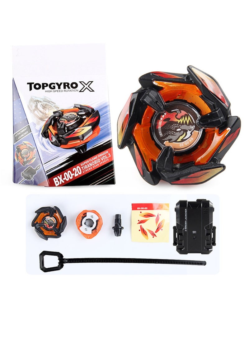 SB Bursting Beyblade X Series 4 BX00 Different Color Edition Electrostatic Spray Paint Bulk Beyblade Single Pack Toy (Dark Orange) - Image 1