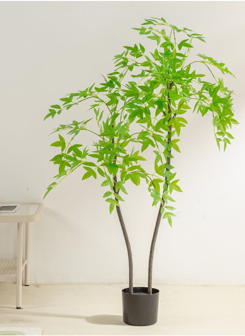 SINCHER SINCHER Artificial Tree, 120cm Fake Plant Potted ,Faux Tree Decorative Plastic Pot ,Simulation Bamboo Tree Natural Texture for Home Decoration Office Indoor Outdoor  - Image 1