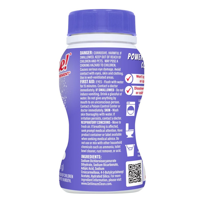 AMAZE Ultra Concentrated Bleach Tablets [6 bottles] - Lavender Scent - for Laundry, Toilet, and Multipurpose Home Cleaning. No Splash Liquid Bleach Alternative - Image 2